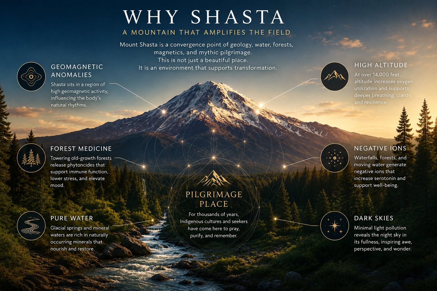 Why Shasta — A Mountain That Amplifies the Field